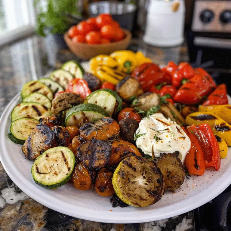 Grilled Vegetable Platter for Memorial Day