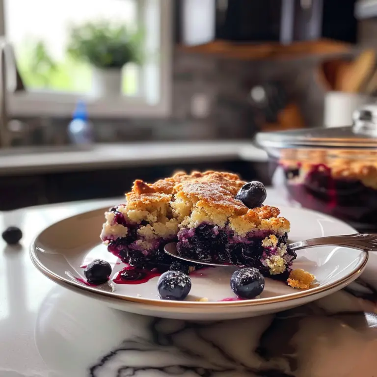 Spring Blueberry Cobbler