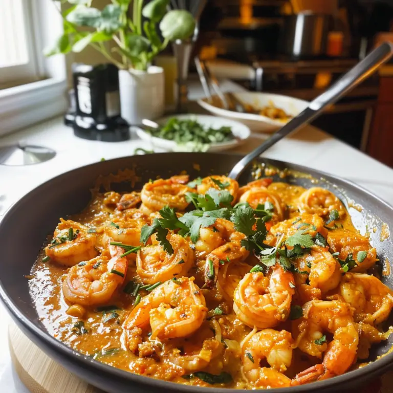 Coconut Curry Shrimp Dish