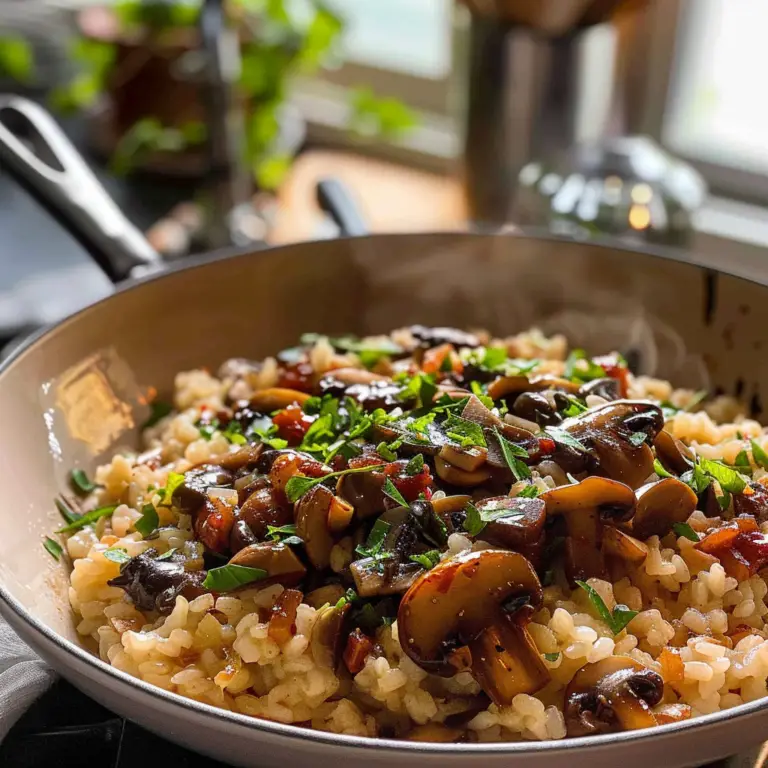 Delicious Mushroom Risotto Dish
