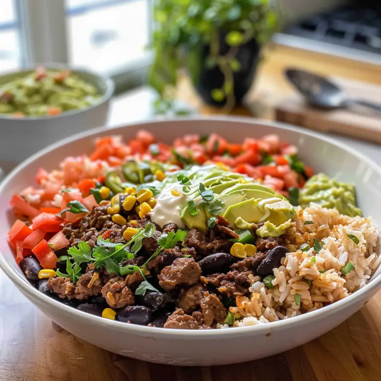 Beef Burrito Bowls Ready to Serve