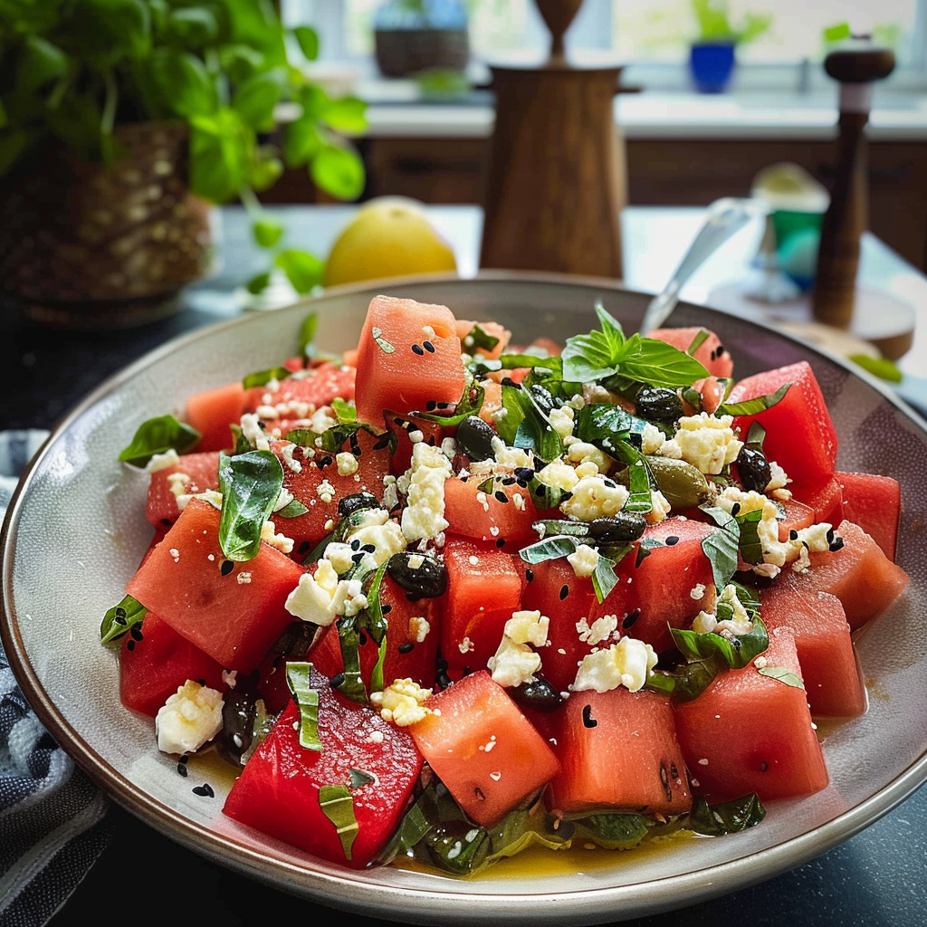 Summer Watermelon Feta Salad