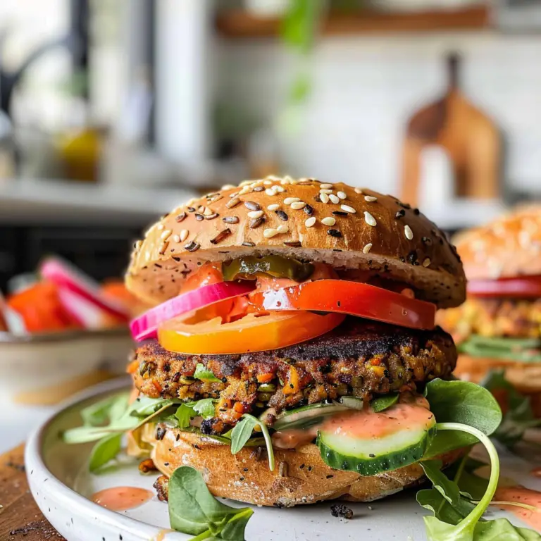 Veggie Burgers Ready to Serve