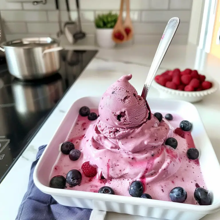 Memorial Day Berry Frozen Yogurt