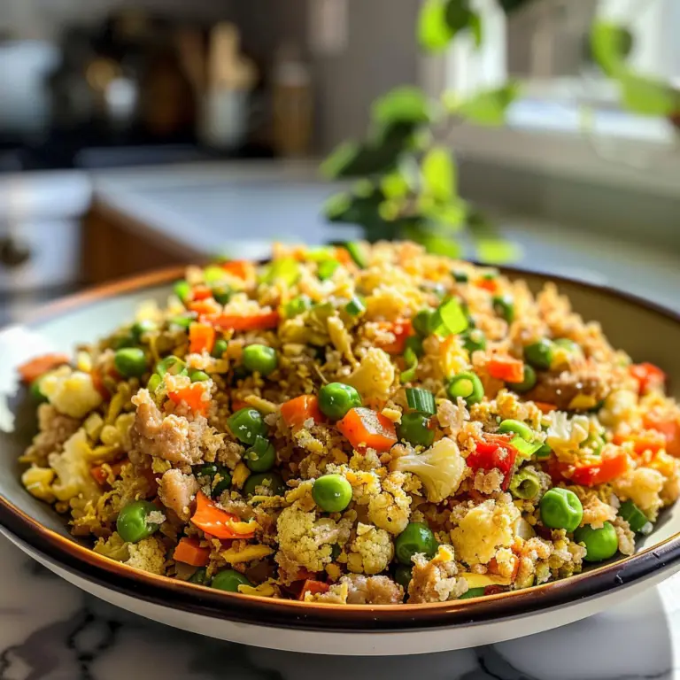 Cauliflower Fried Rice Dish
