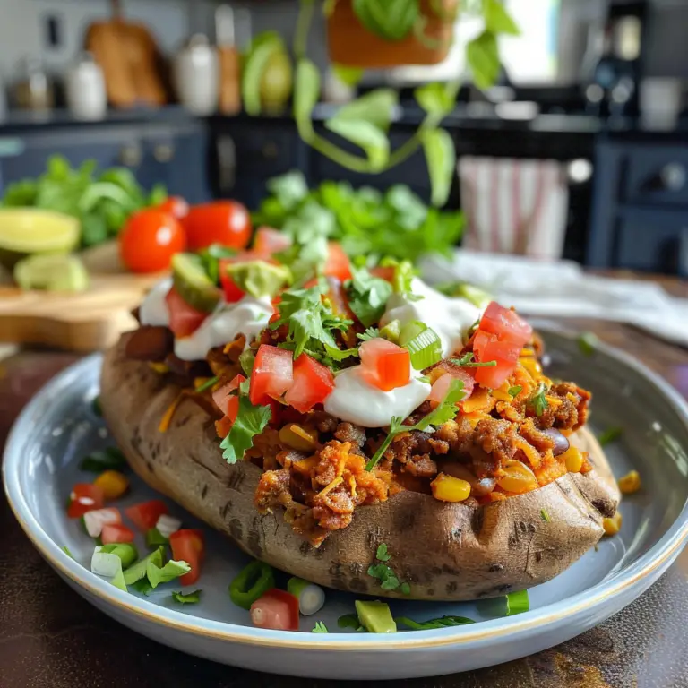Taco Stuffed Sweet Potatoes