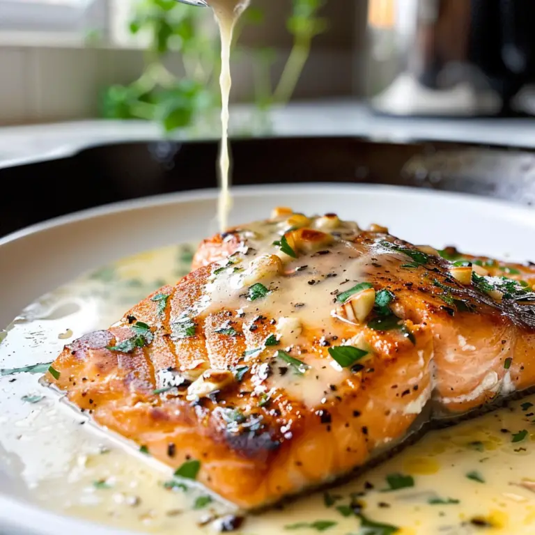 Butter Garlic Salmon Dish