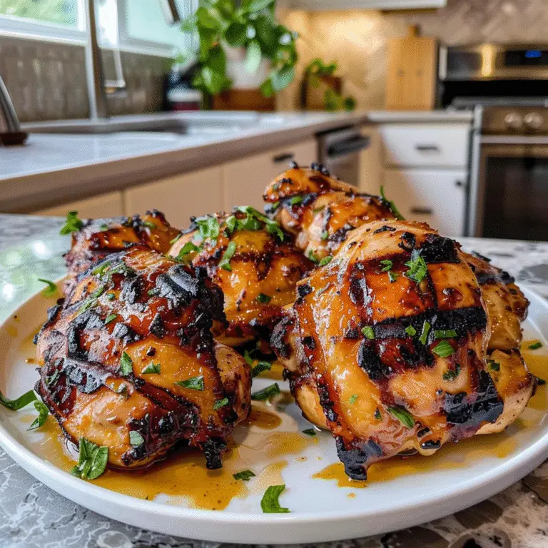 Grilled Boneless Chicken Thighs on the Grill