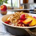 Peach Raspberry Crisp