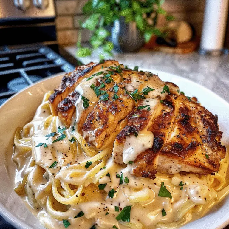 Chicken Alfredo Dish
