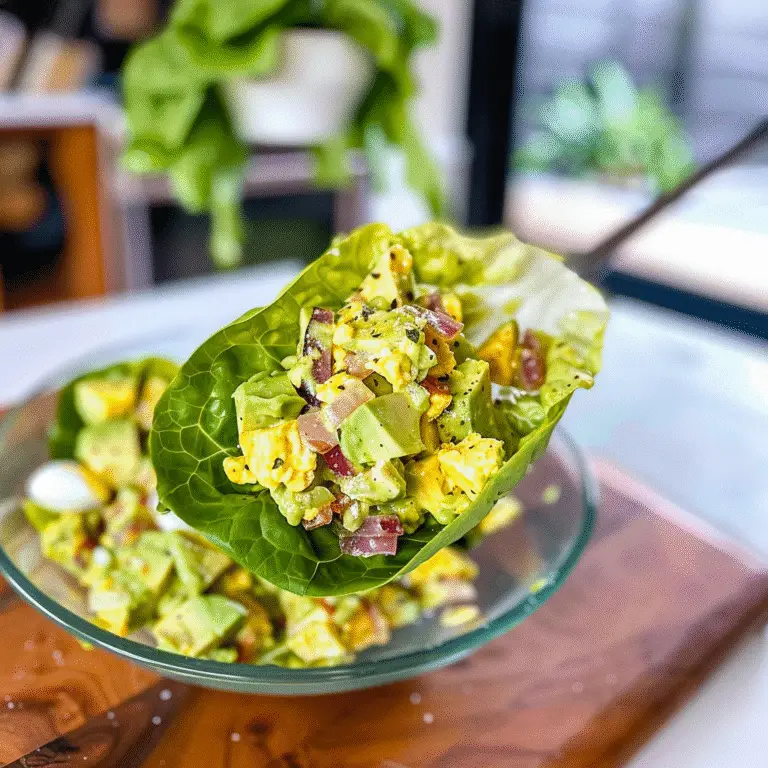 Avocado Egg Salad Lettuce Wraps