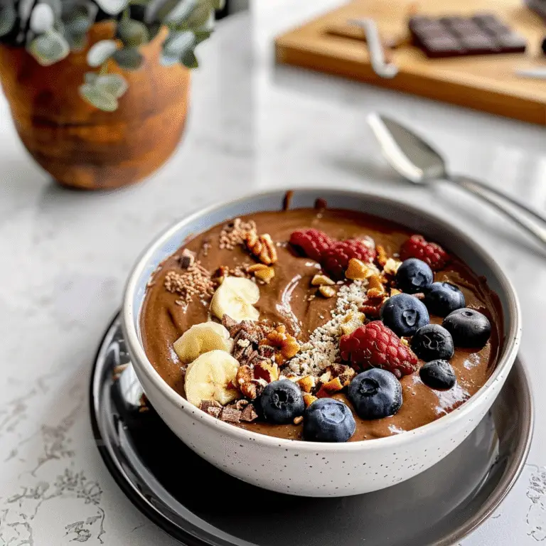 Chocolate Protein Smoothie Bowl
