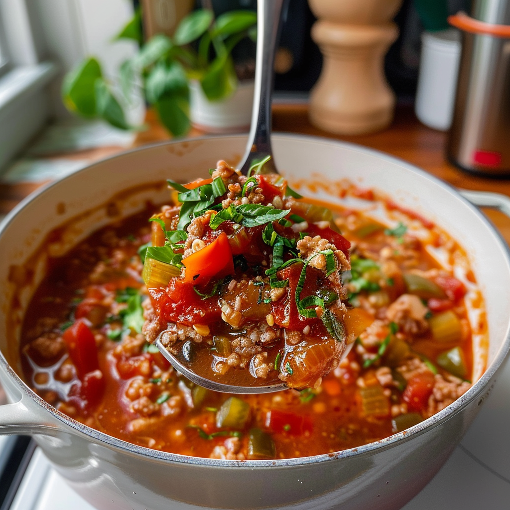 Stuffed Pepper Soup Bowl