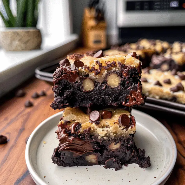 Nostalgic Cookie Dough Brownies