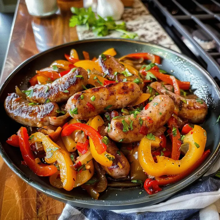 Sausage and Peppers Dish