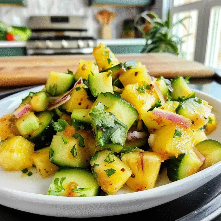 Pineapple Cucumber Salad