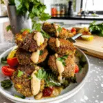 Baked Falafel on a Plate