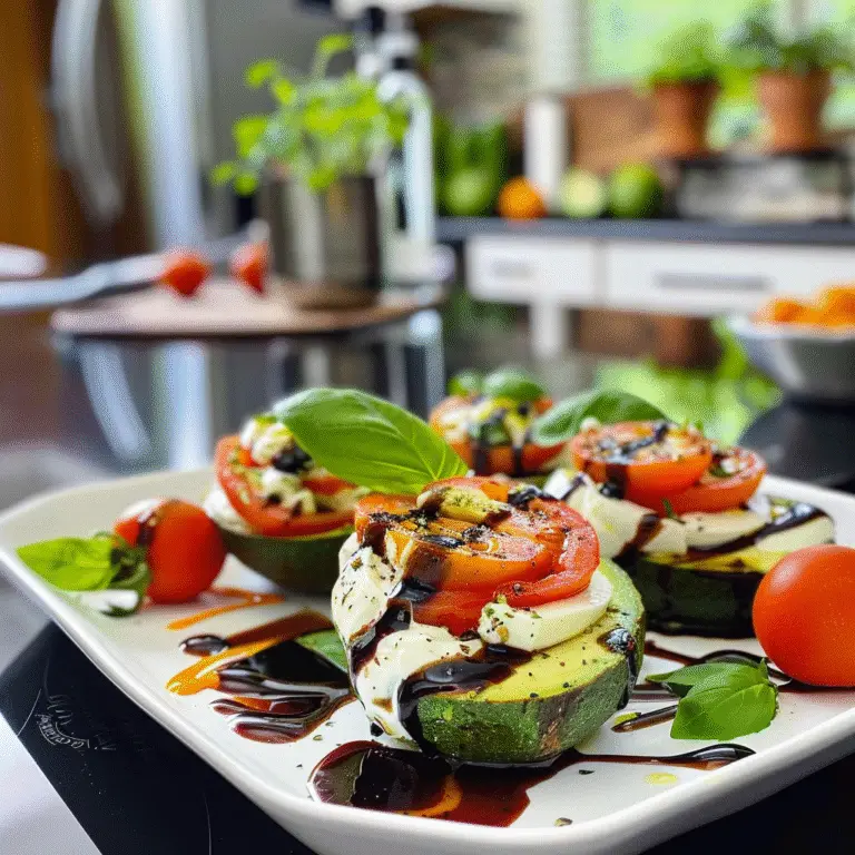 Caprese Stuffed Avocados