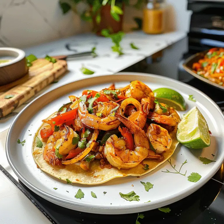Sheet Pan Shrimp Fajitas