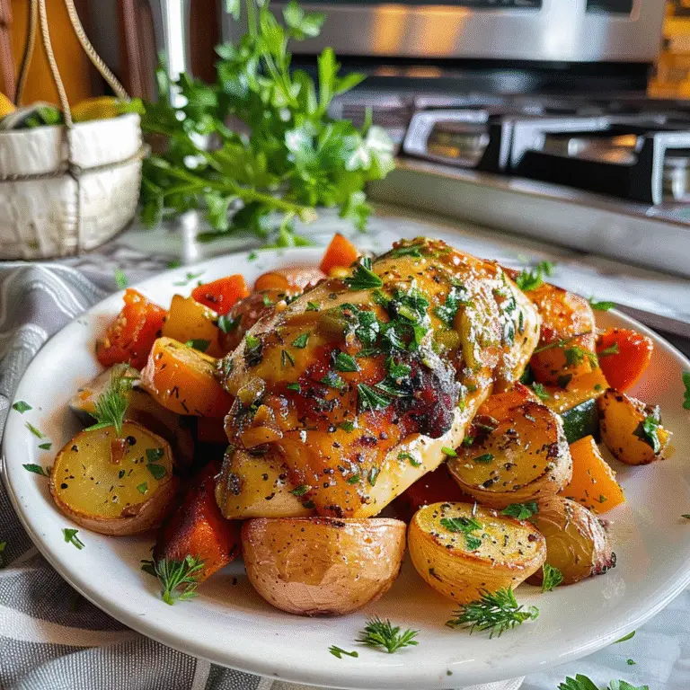 Garlic Herb Chicken Platter