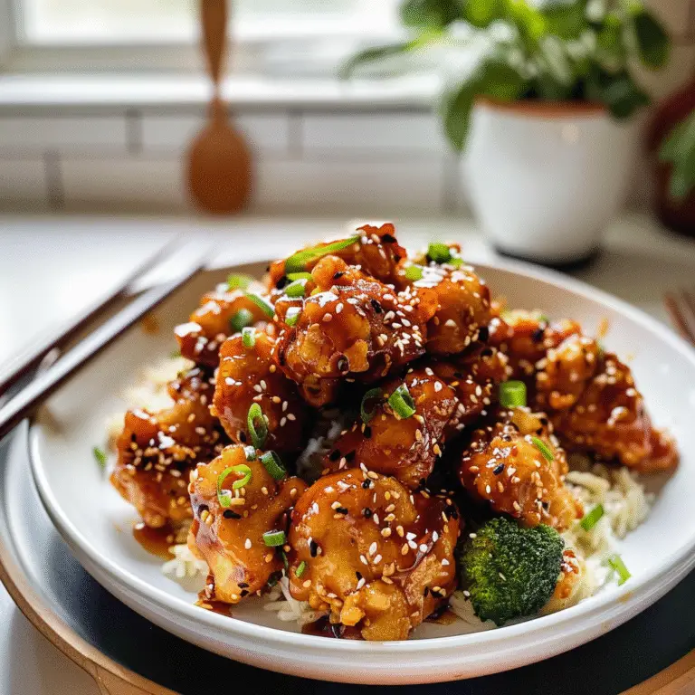 Honey Sesame Chicken Dish