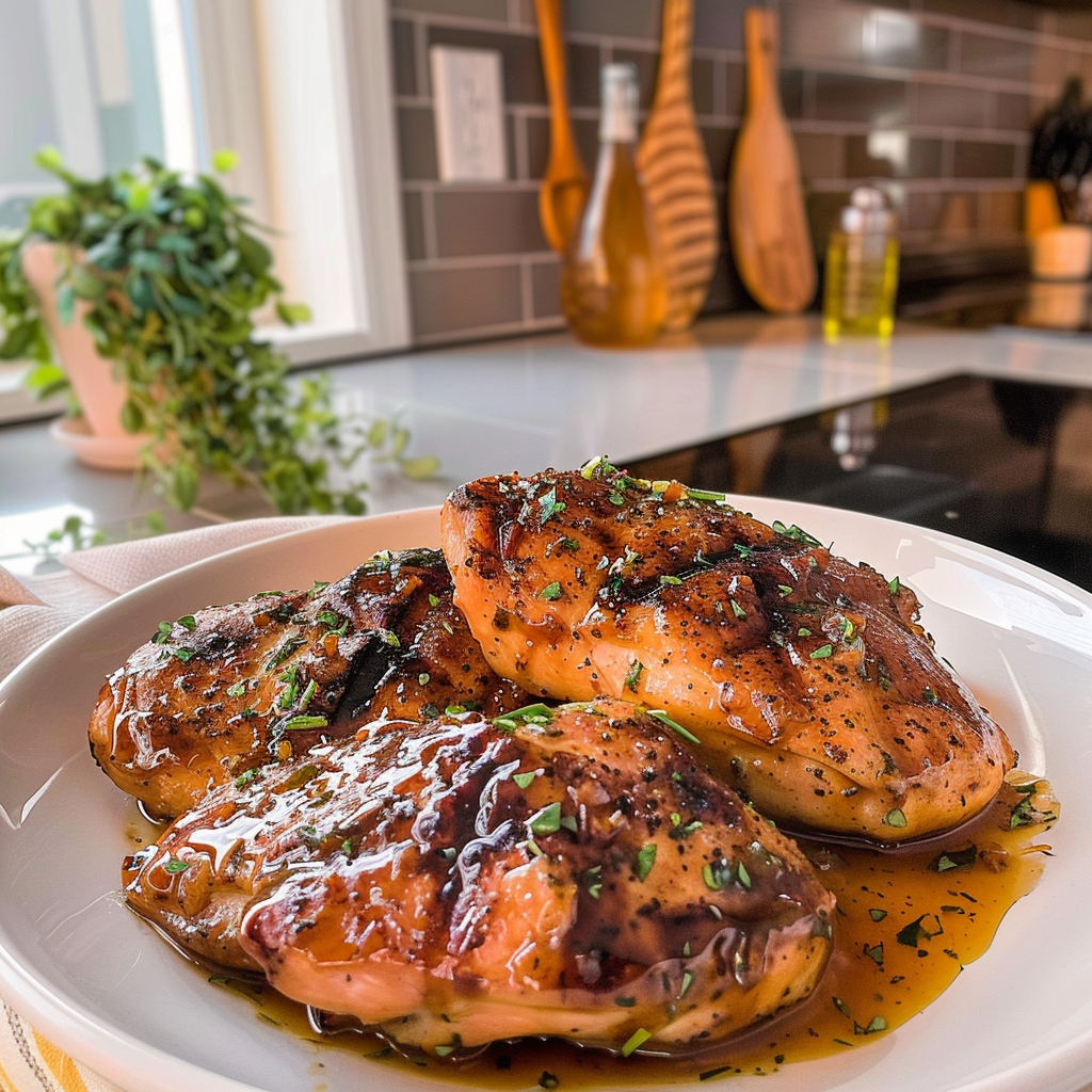 Maple Dijon Chicken on a Plate