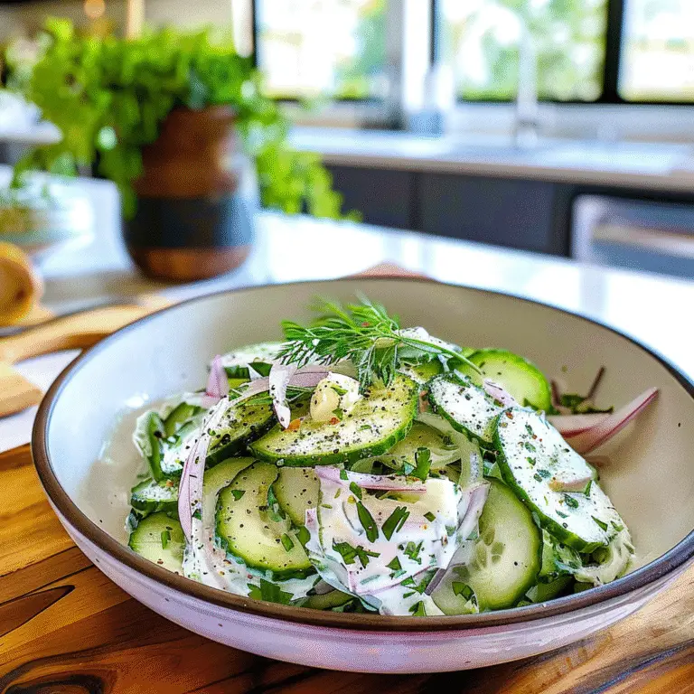 Creamy Cucumber Salad