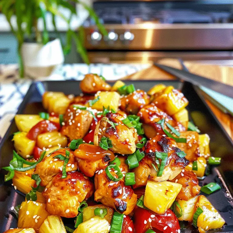 Teriyaki Chicken and Pineapple Dish