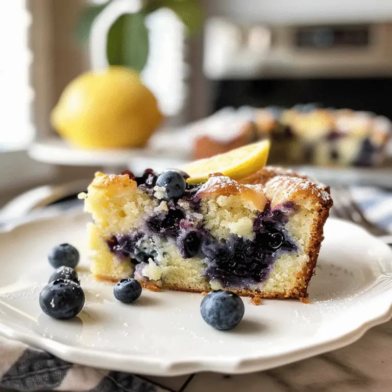 Lemon Blueberry Yogurt Cake