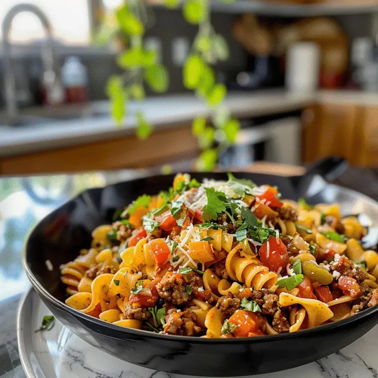 Delicious Taco Pasta Dish