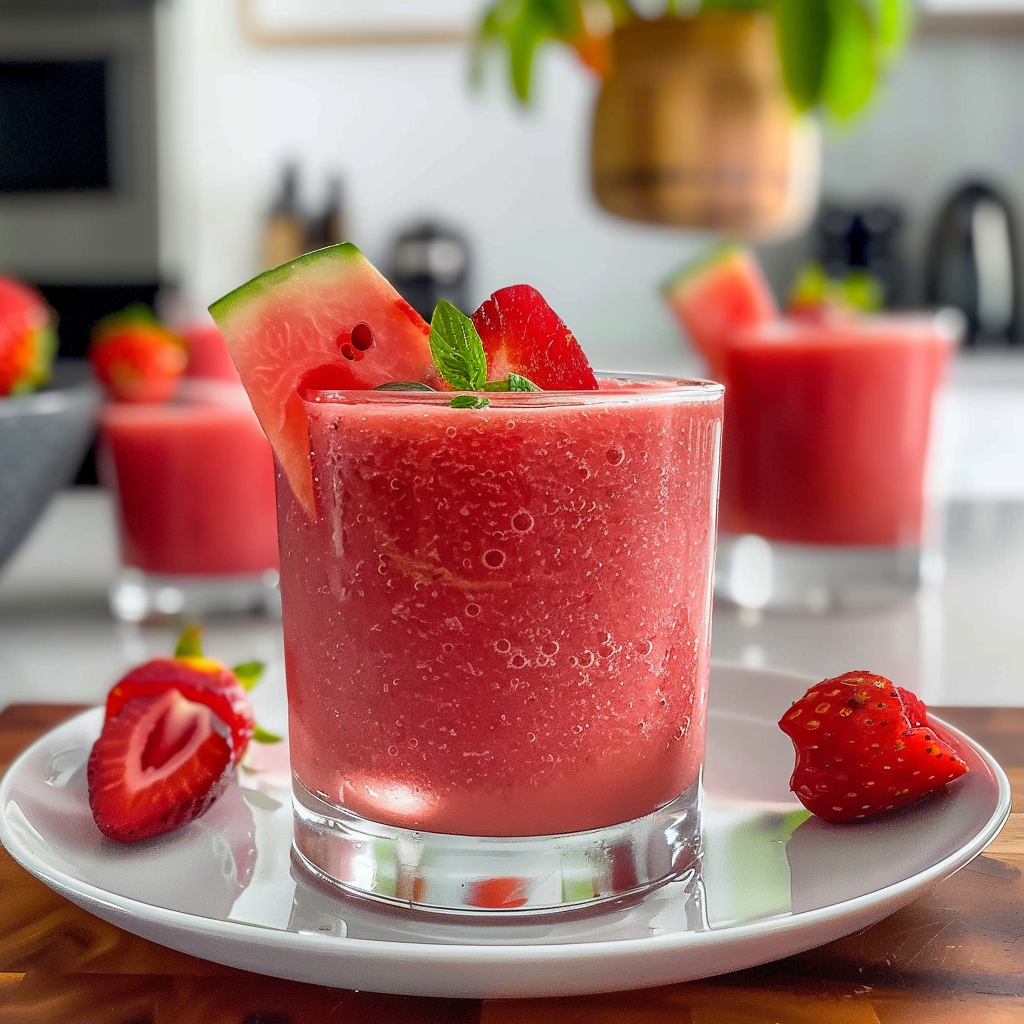 Watermelon Strawberry Smoothie