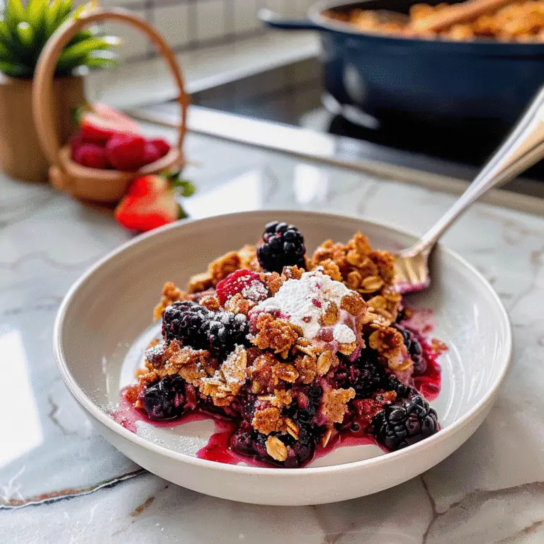 Mixed Berry Crisp Fresh Ingredients