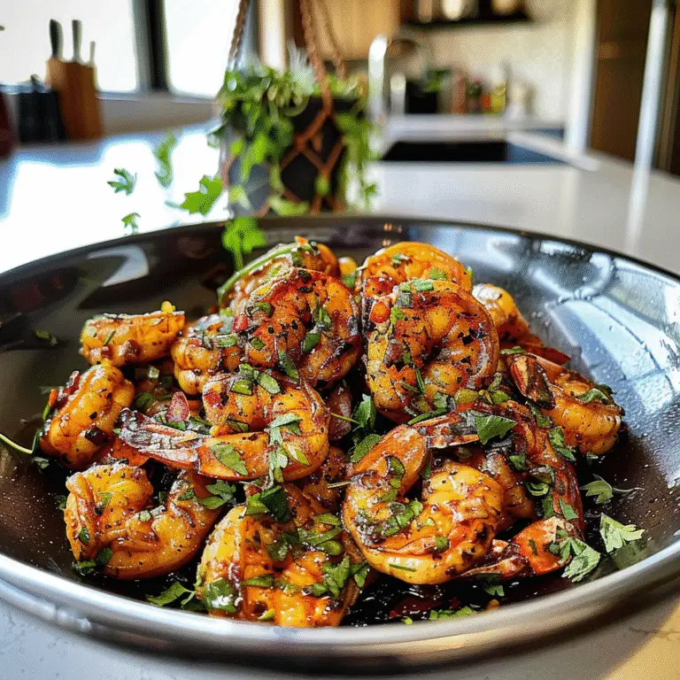 Chili Lime Shrimp Dish