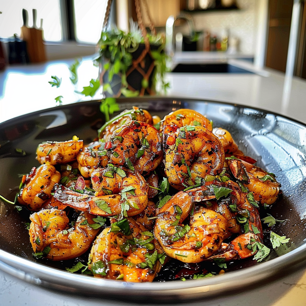 Chili Lime Shrimp Dish