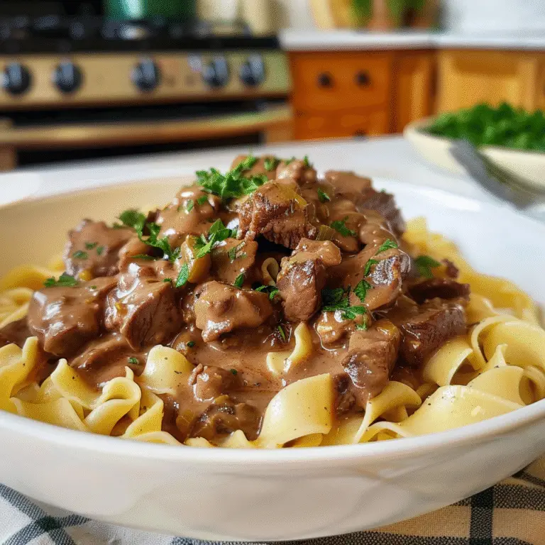 Beef Stroganoff Dish