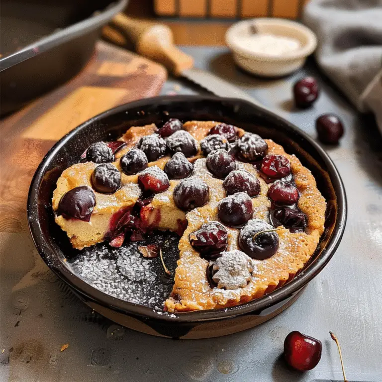 Cherry Clafouti Dessert