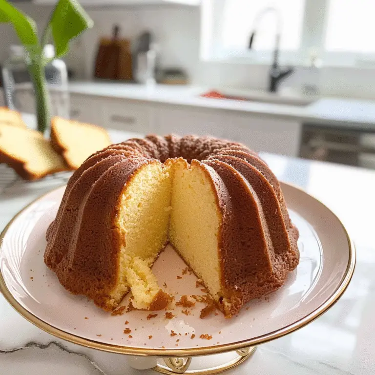 Sour Cream Pound Cake Slice