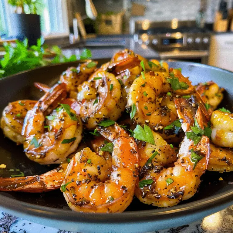 Shrimp Marinade Ready for Grilling