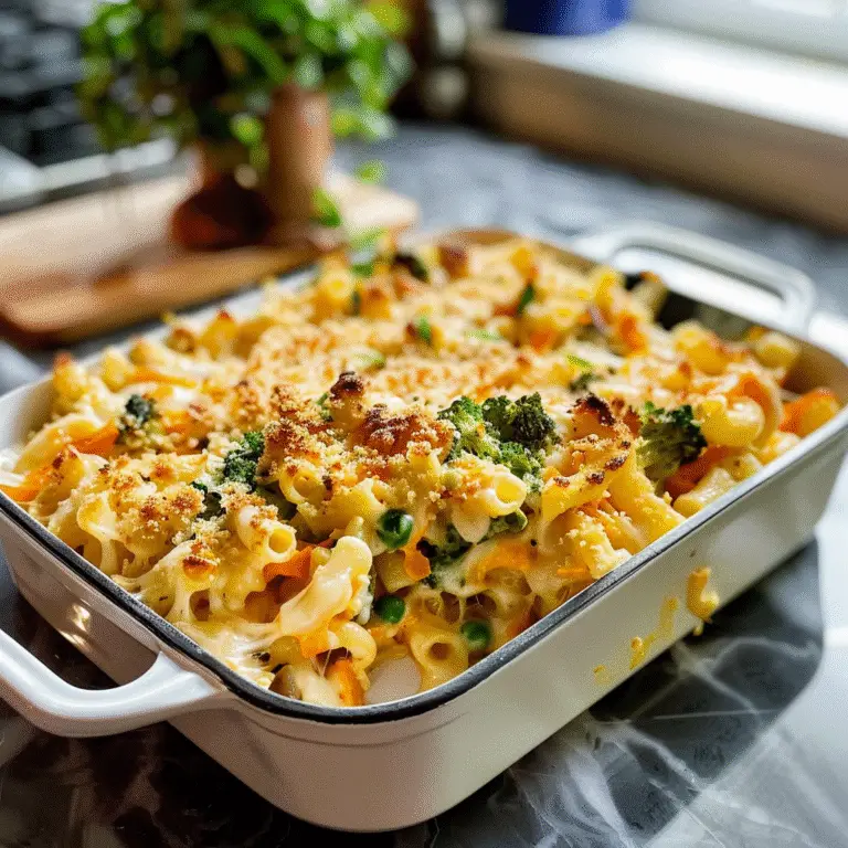 Veggie Mac and Cheese Dish