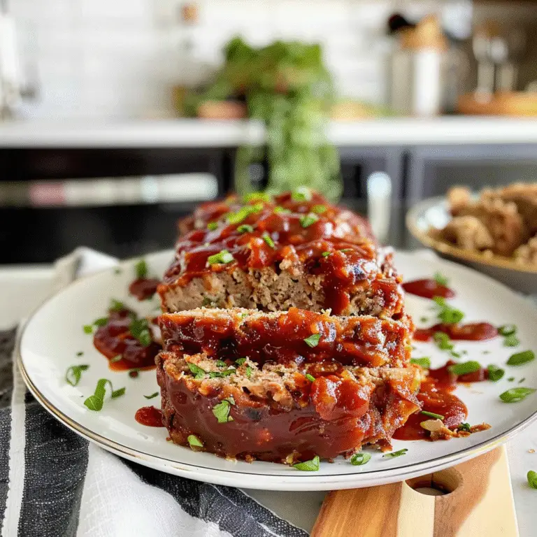 Classic Meatloaf Ready to Serve