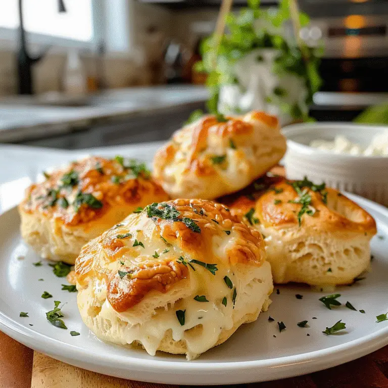 Pillsbury Biscuit Garlic Butter Cheese Bombs