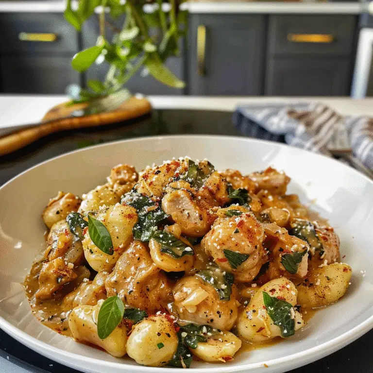 Creamy Chicken and Gnocchi Dish