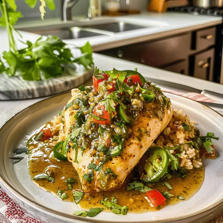 Salsa Verde Chicken Dish