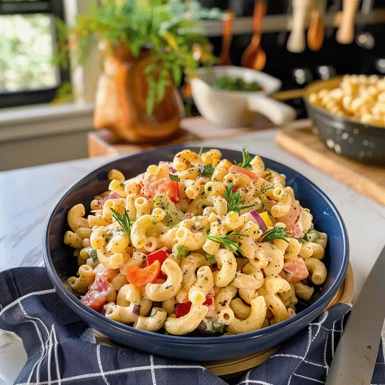 Loaded BBQ Macaroni Salad