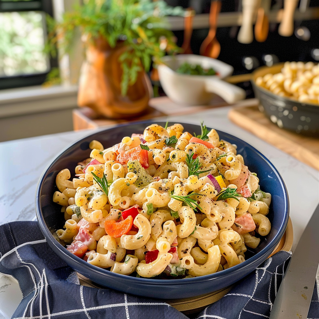 Loaded BBQ Macaroni Salad