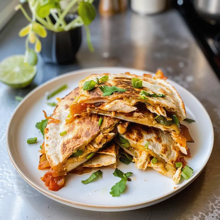 Chicken Quesadillas in a Pan