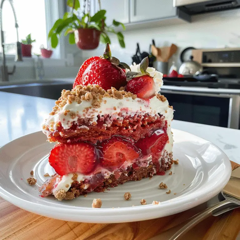 Strawberry Crunch Cake
