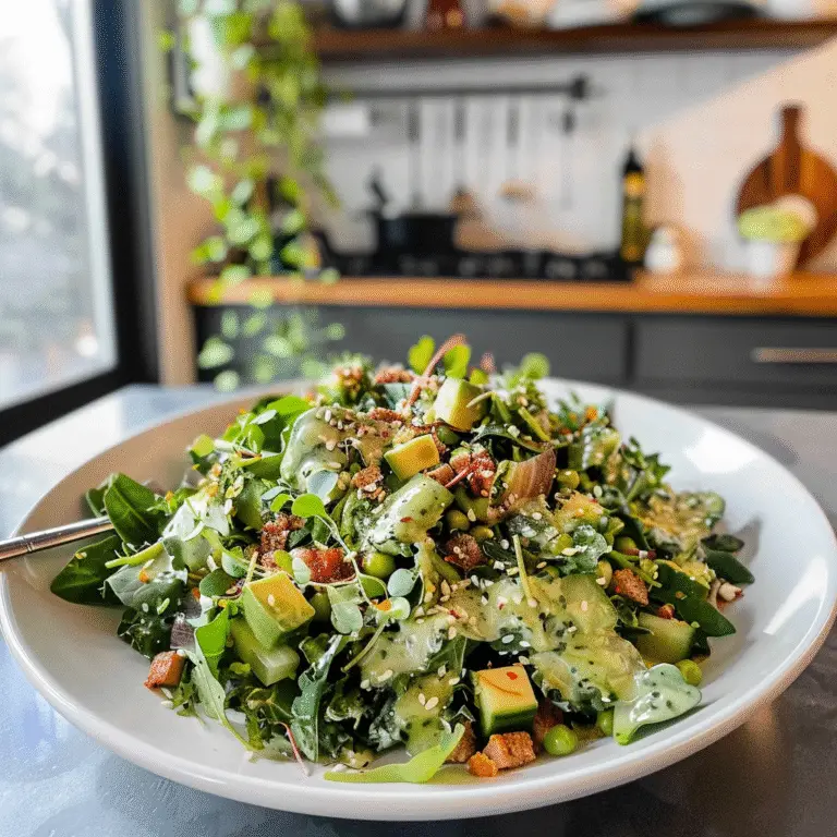 Green Goddess Salad Fresh Ingredients