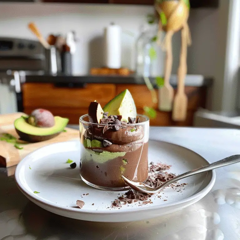 Avocado Chocolate Mousse Dessert