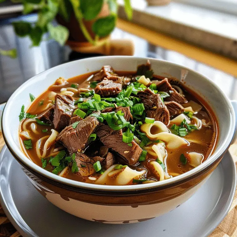 Beef Noodle Soup Bowl